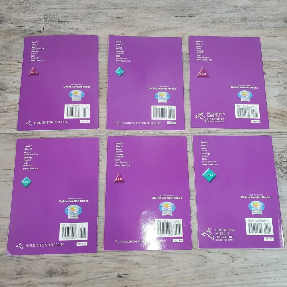 Lot of 63 Houghton Mifflin 3rd Grade Leveled Readers Homeschool Books Paperback